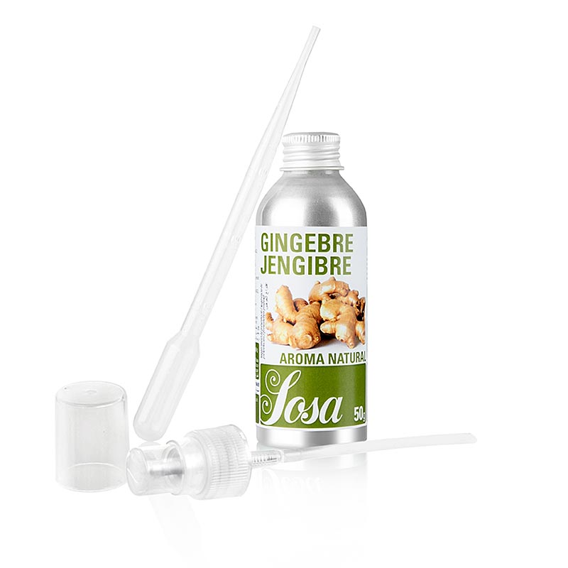 Natuurlijk vloeibaar gemberaroma van 50 g, perfect om gerechten op smaak te brengen