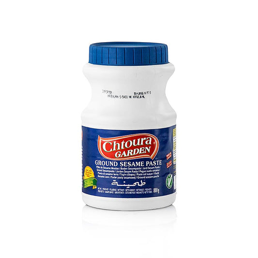Tahini sesampasta Tahina, Chtoura Garden, 800 g - Een pot van 800 g Chtoura Garden Tahina sesampasta, perfect voor diverse recepten
