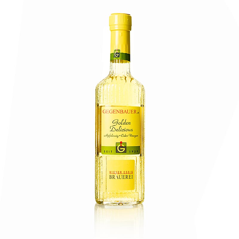 Fles van 250 ml Fruitazijn Golden Delicious appelciderazijn met een zuurgraad van 5%