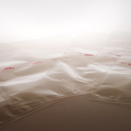 Vacuümzakken van 300 x 400mm, gladde textuur, geschikt voor sous-vide koken tot 121° C, inclusief 100 stuks