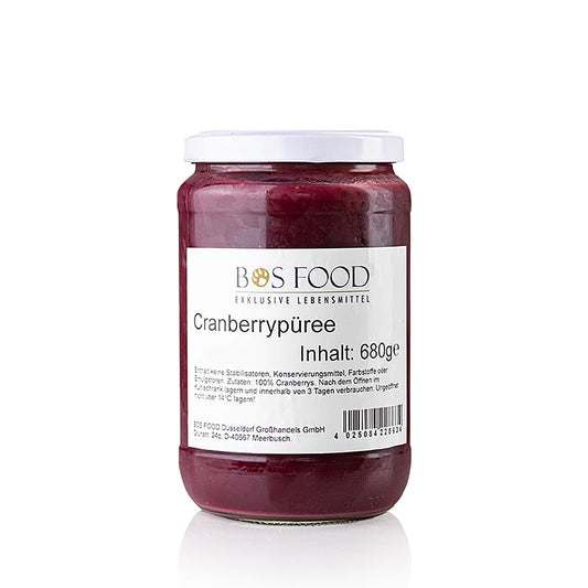 Puree/pulp - Cranberry, fijn gezeefd, 680 g