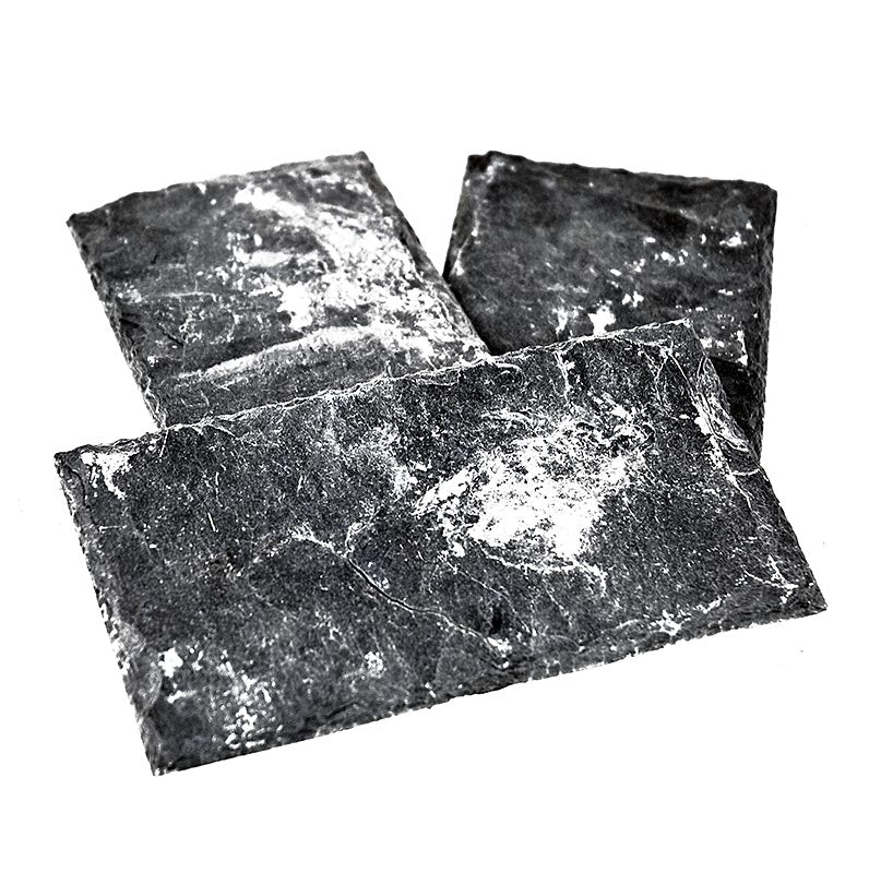 Leisteen bord van natuurlijk materiaal, 8x15cm, perfect voor decoratief gebruik