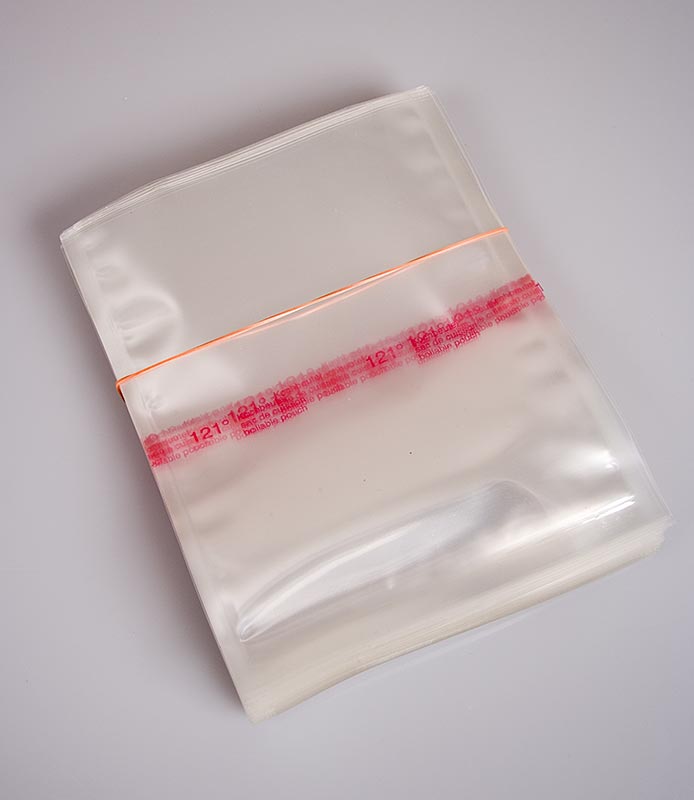 Vacuümzakjes, kookbestendig tot 121 °C, 160 x 200 mm, glad, voor sous-vide, 100 stuks