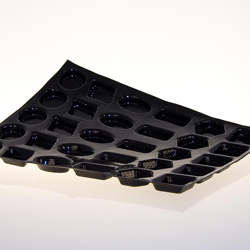 Flexipan-mat 40 x 30 cm, 30 multifunctionele vormen, 6 verschillende, 12 mm diep, nr. 2064, 1 stuk