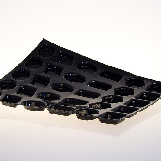 Flexipan-mat 40 x 30 cm, 30 multifunctionele vormen, 6 verschillende, 12 mm diep, nr. 2064, 1 stuk