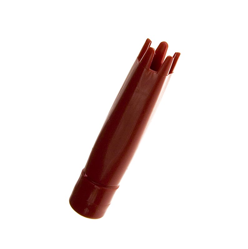 Rode plastic opschroefbare garneertuit in de vorm van een ster, geschikt voor gebruik met Gourmet Whip, verpakt per stuk