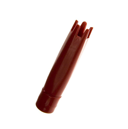 Rode plastic opschroefbare garneertuit in de vorm van een ster, geschikt voor gebruik met Gourmet Whip, verpakt per stuk