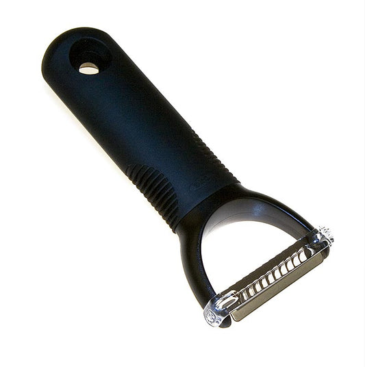 OXO - Julienne dunschiller met brede handgreep, 1 st - Ergonomische dunschiller van OXO met brede handgreep voor het snel en gemakkelijk snijden van groenten in julienne reepjes
