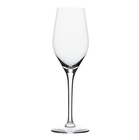 Zes Stölzle wijnglazen van hoge kwaliteit, speciaal ontworpen voor het serveren van champagne, genaamd Champagne Exquisit