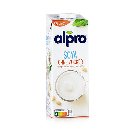 Sojadrank, ongezoet, Alpro, 1 liter - Plantaardige drank gemaakt van sojabonen