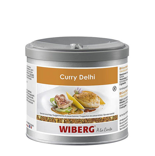 Wiberg Kerrie Delhi Stijl, grof, kruidig/fruitig, 280 g - een smaakvolle en aromatische kruidenmix voor het verrijken van gerechten