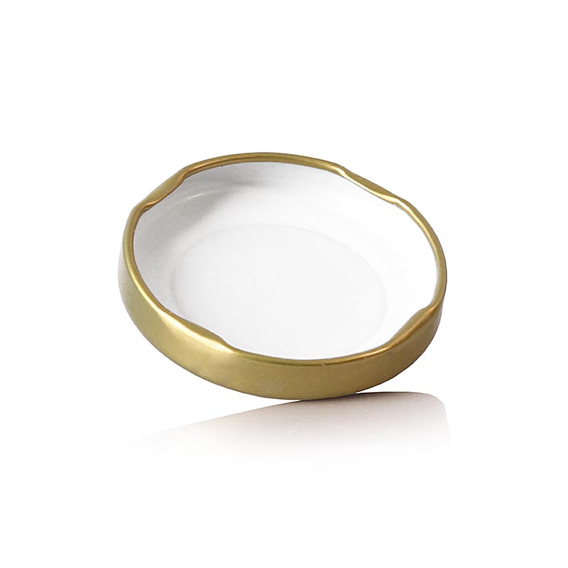 Deksel, goud, voor zeshoekig glas, 48 mm, 110 ml, 1 stuk