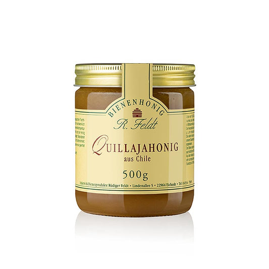Quillaja-honing, Chili, donkergeel, romig aromatisch, nootachtig, 500 g