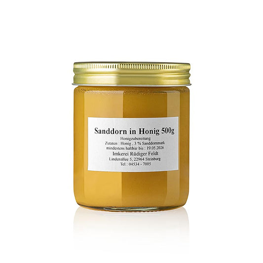 Duindoorn in honing, harmonieus, mild fruitig, 500 g