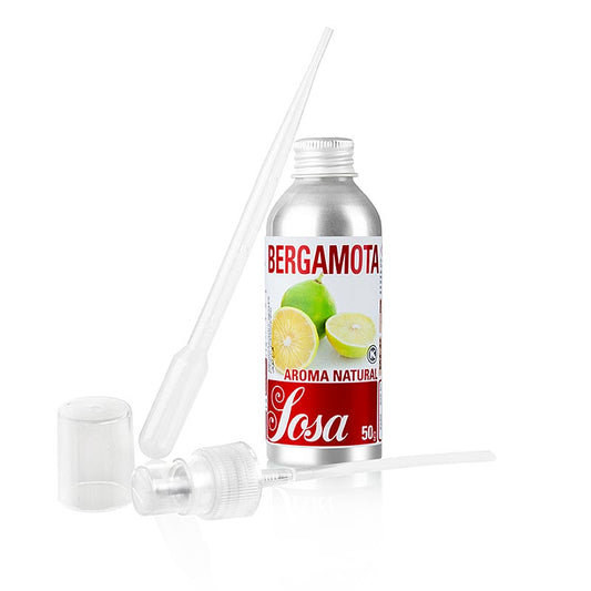 Natuurlijk bergamotaroma van 50 g, vloeibare vorm, perfect voor koken en bakken