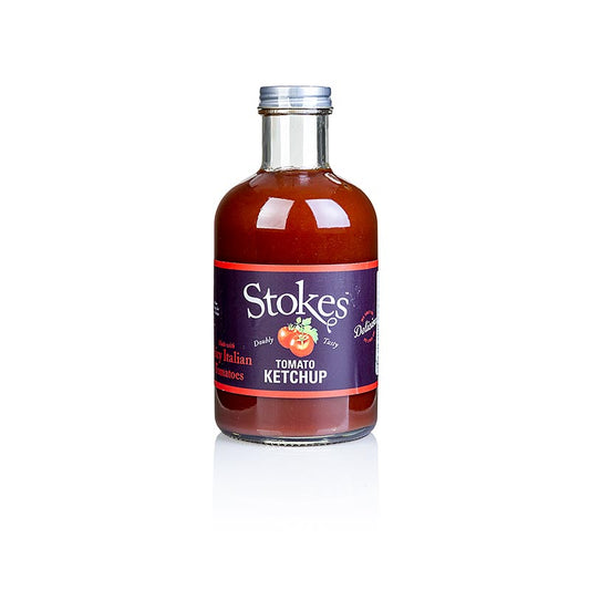 Stokes Echte tomatenketchup, 490 ml - heerlijke tomatensaus in een fles van 490 ml