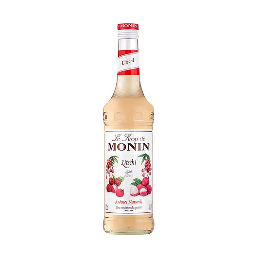 Monin lycheesiroop, 700 ml, een heerlijke siroop gemaakt van sappige lychees