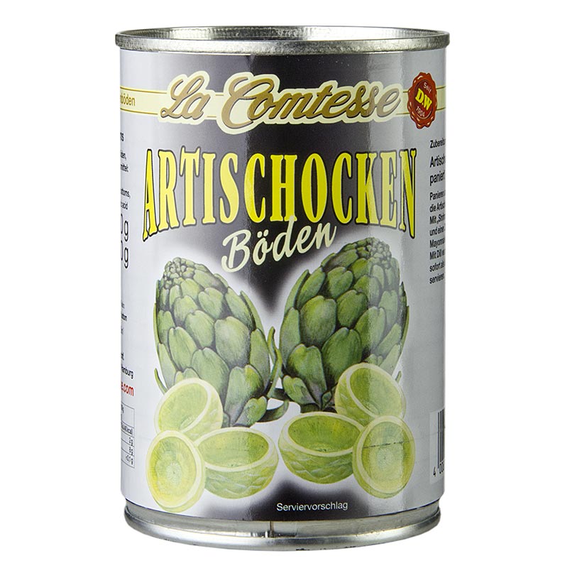 Artisjokbodems, 8-12 bodems, met een diameter van ongeveer 5 cm, verpakt in een doos van 400 g, perfect voor het bereiden van heerlijke gerechten