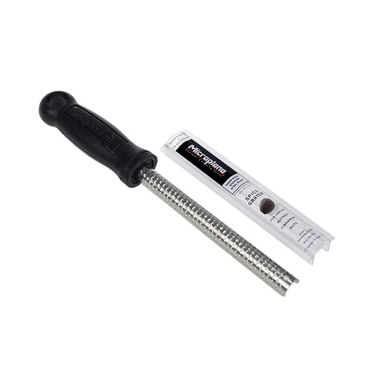 Premium Classic - stick, zeer fijne kruidenrasp, handgreep zwart/soft-touch, 1st - Handige zwarte kruidenrasp met fijne rasp, perfect voor verse kruiden