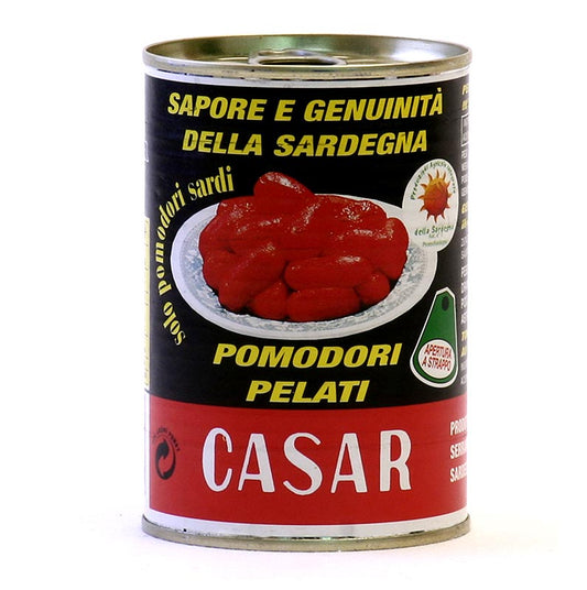 Gepelde tomaten van Sardinië in een blik van 400 g, hele tomaten in hun sap