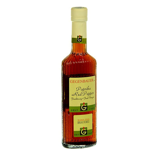 Flesje van 250 ml Fruitazijn paprika met een zuurgraad van 5%
