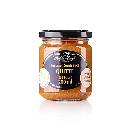 Originele Tessiner kweepeer-mosterdsaus, Wolfram Berge, 200 ml