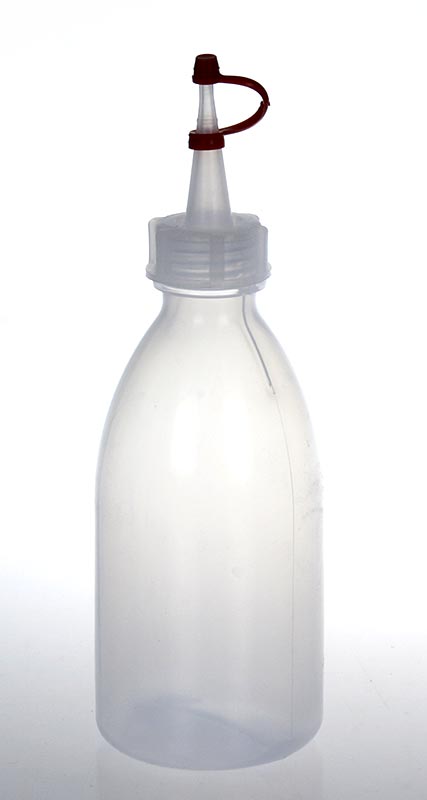 Plastic spuitfles met druppelflesje/dop van 250ml, ideaal voor nauwkeurige dosering