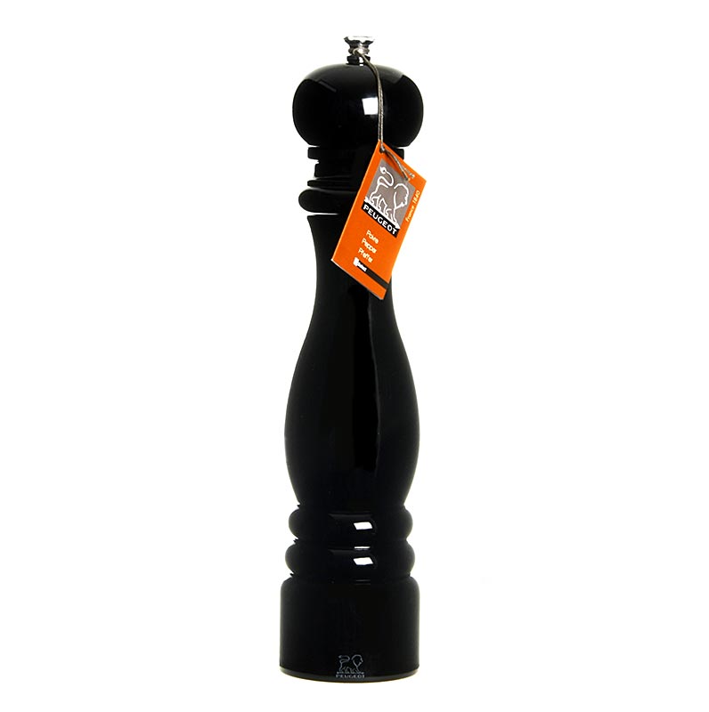Peugeot pepermolen PARIS U´SELECT, 30 cm hoog, instelbaar, zwart beukenhout, 1 stuk