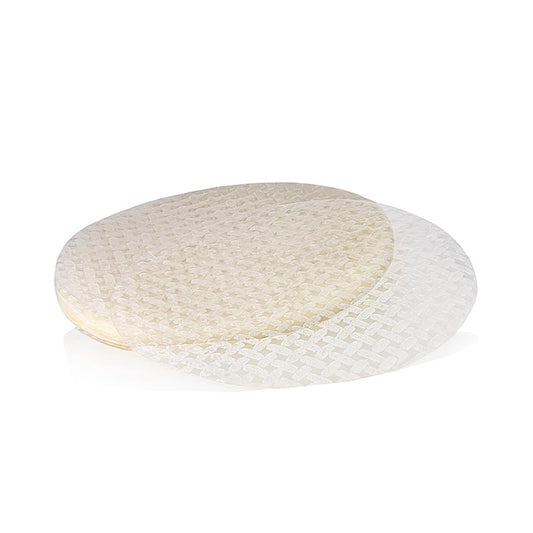 Rijstpapier van medium formaat met een diameter van 22cm, 300 gram, en 30 vellen
