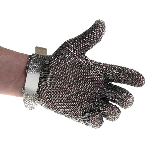 Oesterhandschoen Euroflex - kettinghandschoen, maat S (1), wit, 1 stuk