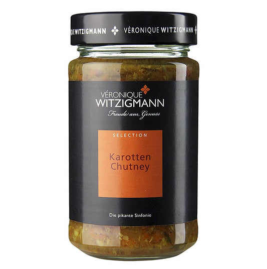 Wortelchutney, 225 ml - Een heerlijke en smaakvolle chutney gemaakt van verse wortels, perfect als bijgerecht bij verschillende gerechten