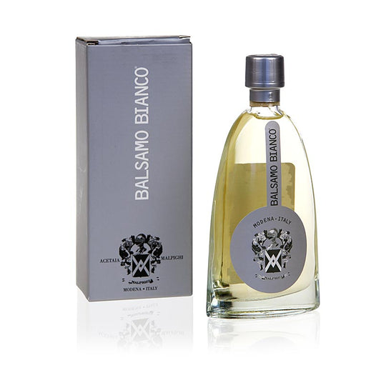 Balsamico Bianco Condimento, 5 jaar, eikenhouten vat, Malpighi, 200 ml