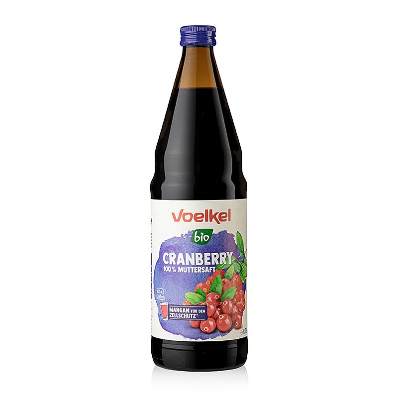 Voelkel - Cranberrysap, 100% versgeperst sap, BIO, 750 ml