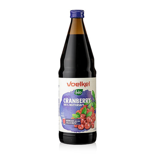 Voelkel - Cranberrysap, 100% versgeperst sap, BIO, 750 ml