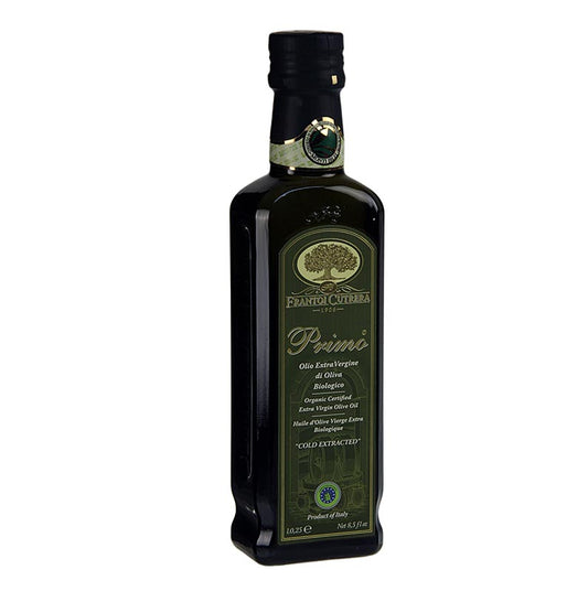 Extra olijfolie van eerste persing, Frantoi Cutrera Primo, Sicilië, BIO, 250 ml - Biologische extra vierge olijfolie van hoge kwaliteit uit Sicilië, met een inhoud van 250 ml