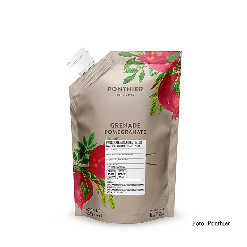 Puree - granaatappel, met suiker, 1 kg