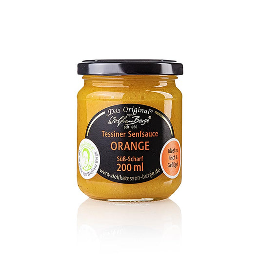 Originele Tessiner sinaasappel-mosterdsaus, Wolfram Berge, 200 ml