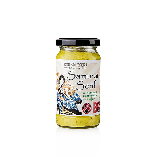 Kornmayer - Samurai mosterd, met wasabi en kruiden, 210 ml