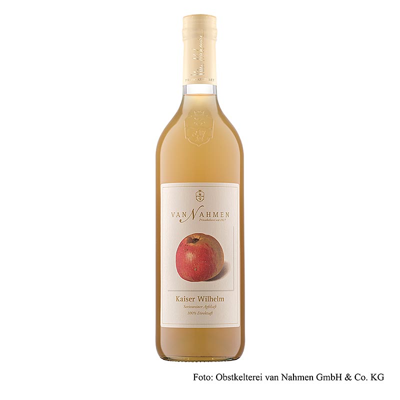 van Nahmen - Kaiser Wilhelm appelsap, 100% versgeperst sap, 750 ml