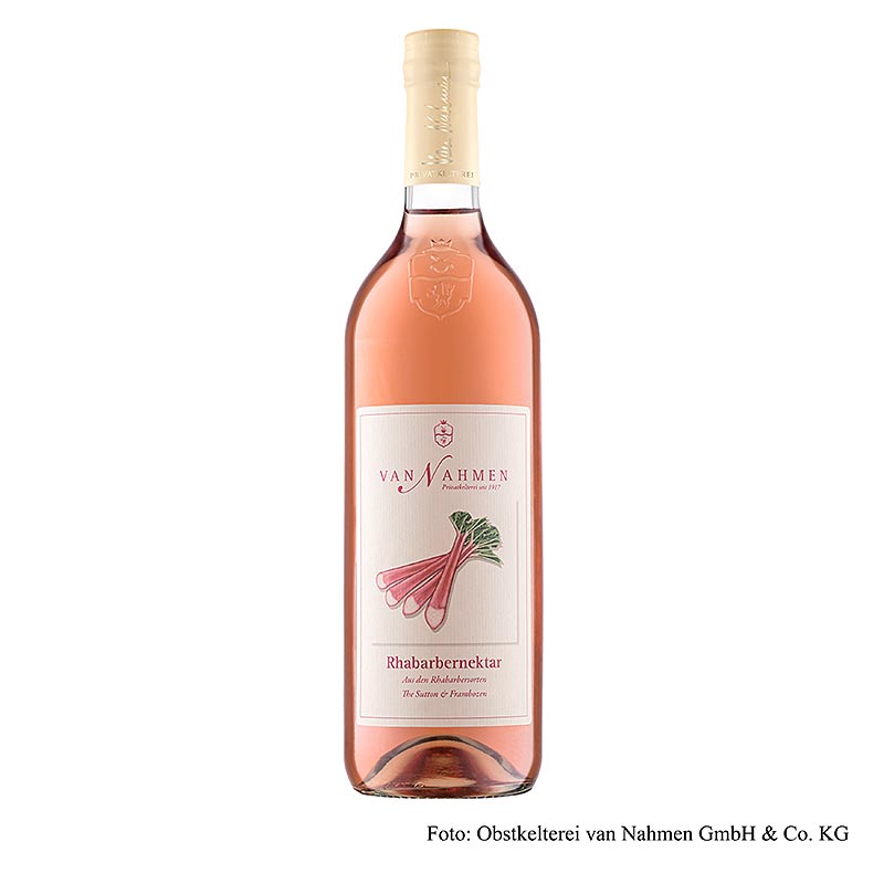 van Nahmen - Framboozen rabarbernectar, 70% direct geperst sap, 750 ml