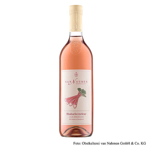 van Nahmen - Framboozen rabarbernectar, 70% direct geperst sap, 750 ml