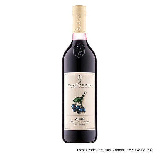 Aronia-bessensap, 100% versgeperst sap, van Nahmen, BIO, 750 ml