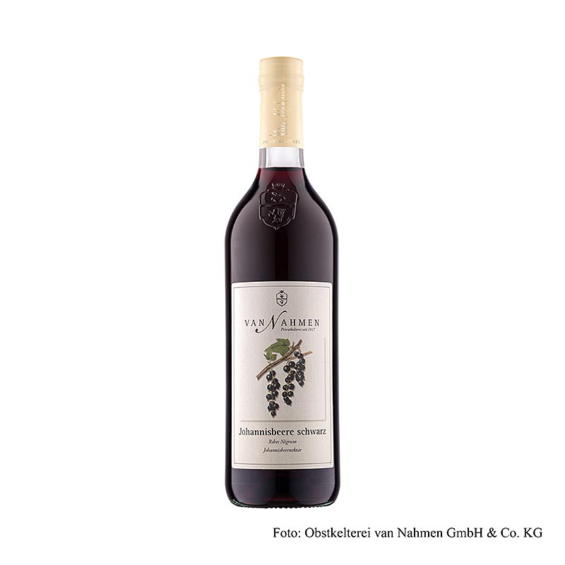 van Nahmen - Zwarte bessen nectar, 35% direct geperst sap, 750 ml
