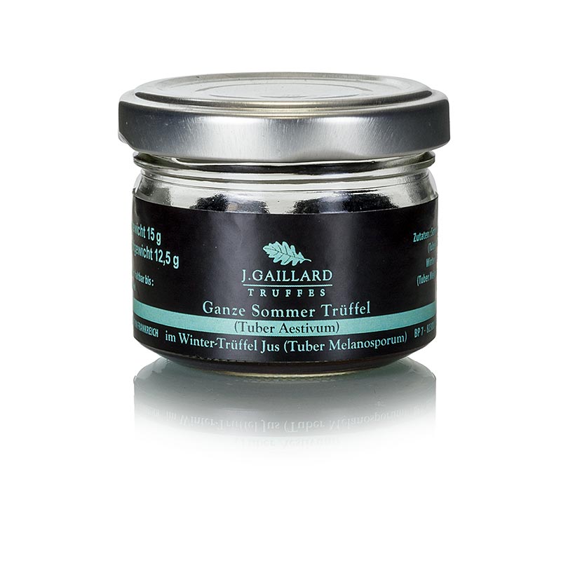 Whole Zomertruffel preserved in wintertruffelsap, 15g Gaillard product, gourmet delicacy