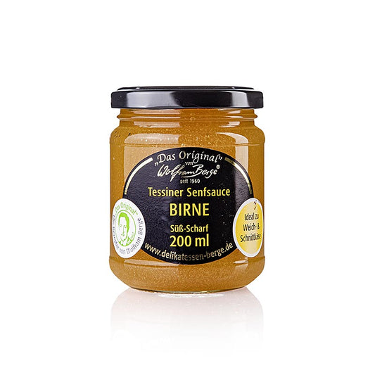Originele Tessiner peren-mosterdsaus, Wolfram Berge, 200 ml