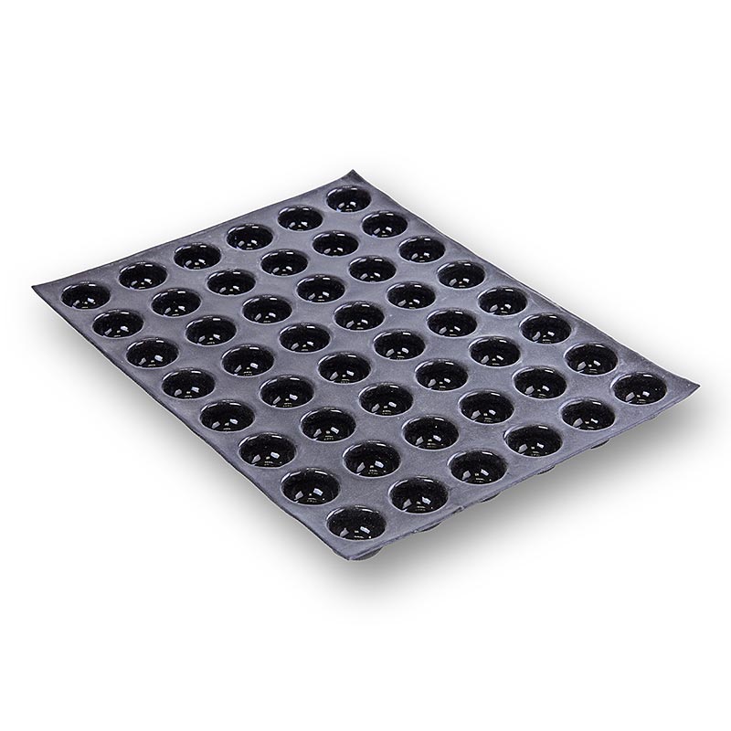 Flexipan mat 40x30cm, 48 halve bollen, ø 36mm, nr2416 (pomponnettes), 1 st - Flexibele bakmat voor het maken van 48 halve bollen van 36mm diameter