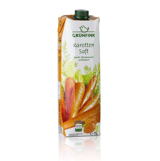 Wortelsap van 1 liter, biologisch, vers geperst en verpakt in een milieuvriendelijke fles
