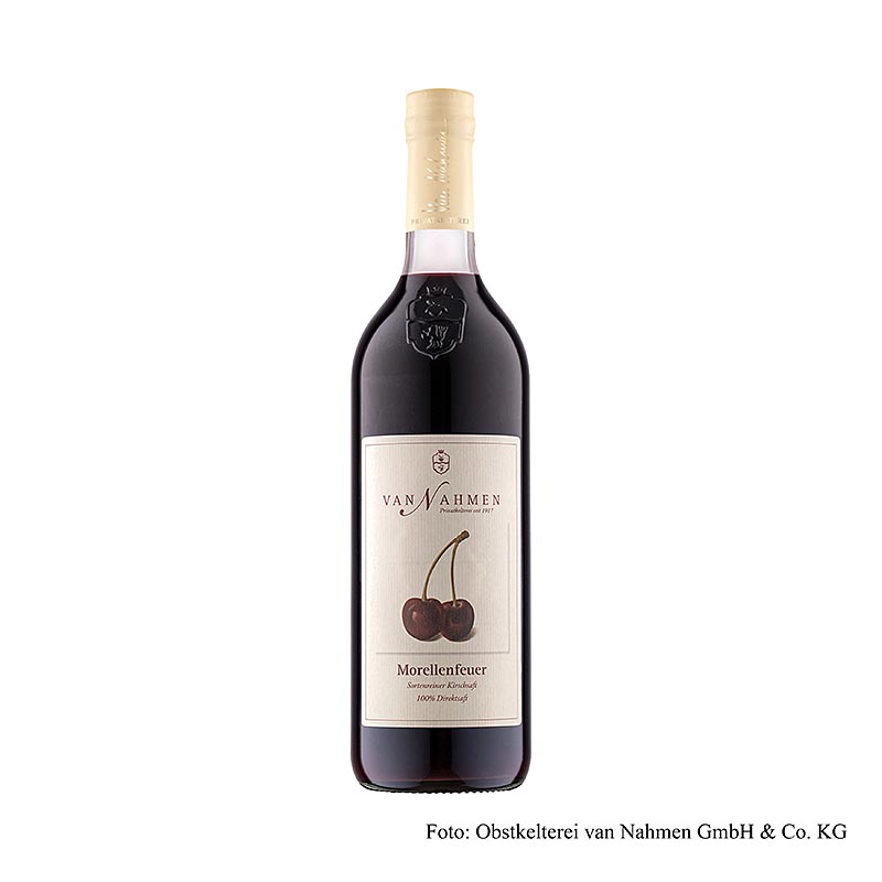 van Nahmen - Morellenfeuer zure kersensap, 100% direct geperst sap, 750 ml