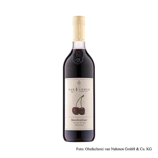 van Nahmen - Morellenfeuer zure kersensap, 100% direct geperst sap, 750 ml