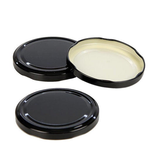 Deksel, zwart, voor ronde pot, 82 mm, 1062 ml, 1 stuk